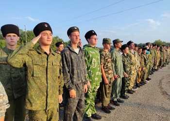 Почти 170 представителей Союза казачьей молодежи Адыгеи и Кубани приняли участие в трёхдневных военно-полевых сборах Майкопского отдел