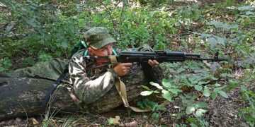 воспитанники военно-патриотического клуба «Патриот» совместно с Кавказским отделением Союза казачьей молодежи Кубани совершили марш- бросок в Прикубанский лес