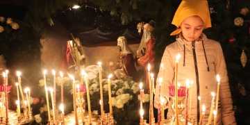 Рождественское богослужение в главном храме Кубани