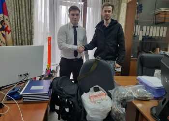 Краевой штаб СКМК посетил участник СВО Филипп Семено