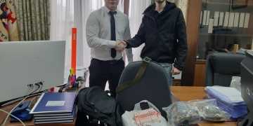 Краевой штаб СКМК посетил участник СВО Филипп Семено