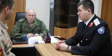 Встреча лидеров молодёжных движений края с директором казачьего кадетского корпуса им. М.П. Бабыча