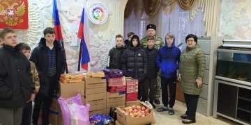 Активисты Красноармейского отделения Союза казачьей молодёжи Кубани доставили в ЛНР гуманитарную помощь