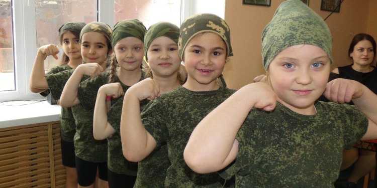 Эстафета "За волю к победе" в группах казачьей направленности