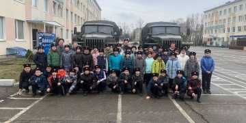 Казачата МБОУ ООШ № 21 имени В.К. Омелькова хутора Усатова Балка посетили воинскую часть Анапского гарнизона