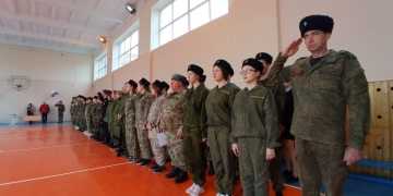 На базе казачьей СОШ № 9 ст. Новощербиновской прошли соревнования на кубок атамана Ейского казачьего отдела