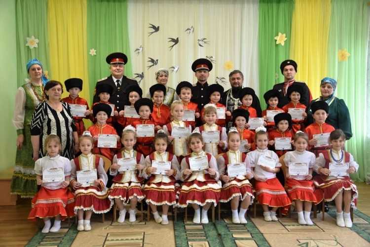 В казачьем детском саду № 29 станицы Холмской прошло посвящение в казачата