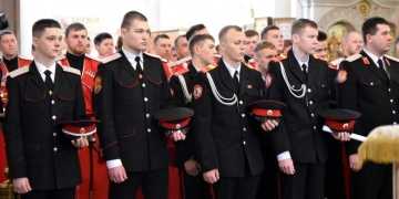 Активисты Союза казачьей молодёжи молились в Светлую Седмицу в Войсковом соборе