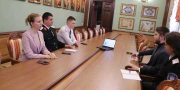 Активисты казачьей сотни пришли на встречу с представителями краевого штаба Союза казачьей молодёжи