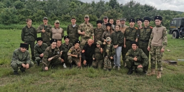 Учебные стрельбы для молодых казаков и казачек