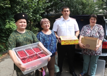 Гуманитарная помощь в военный госпиталь Краснодара