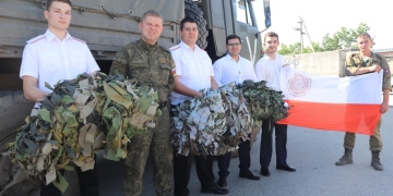 Казачья молодёжь передала в зону спецоперации емкости для воды и маскировочные сети