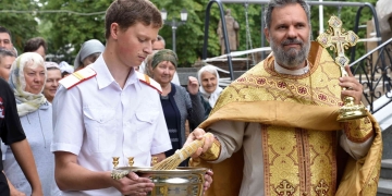 Краевой штаб Союза казачьей молодёжи пришёл в праздничный день в Войсковой собор