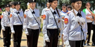 Курганинские казачата на фестивале «Нам жить в России!»