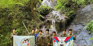 Курганинские казачата приняли участие в пятидневном походе