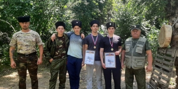 Студенты казачьей сотни КубГУ приняли участие в казачьих соревнованиях