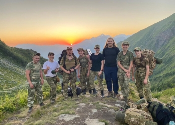 Духовный наставник и казачата военно-патриотического клуба «Святогорец» совершили поход в горы