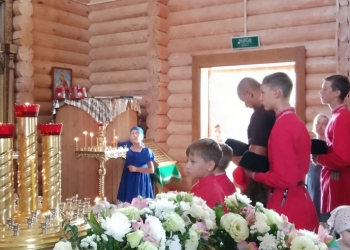Казачья молодёжь Белореченского района приняла участие в престольном празднике