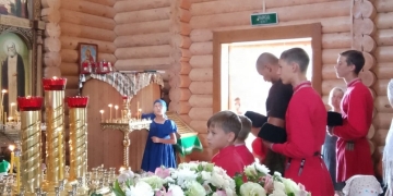 Казачья молодёжь Белореченского района приняла участие в престольном празднике