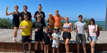 Председатель Анапского отделения СКМК Анапа Поляков Игорь организовал тренировочный процесс для казачьей молодежи