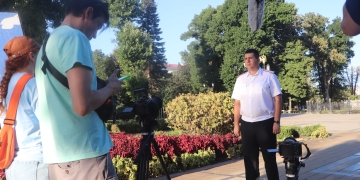 Председатель Союза казачьей молодежи Кубани Владислав Кириченко принял участие в съемках кинопроекта о современном казачестве