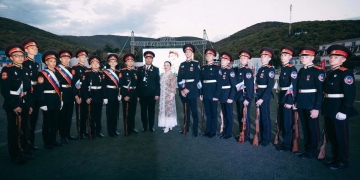 Казачья молодежь выступила на открытии Президентских спортивных игр