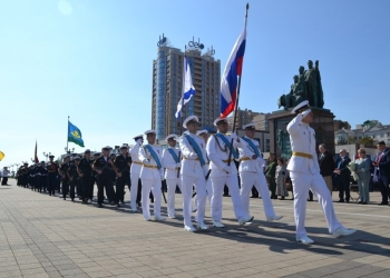 Казаки и казачата приняли участие в праздничных мероприятиях в День Новороссийска