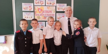 Для казачат из Ленинградского района провели патриотическую беседу