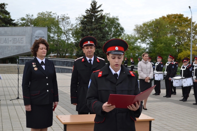 Ейские кадеты пополнили ряды Союза казачьей молодежи Кубани