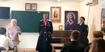 Казачата посетил храм и воскресную школу