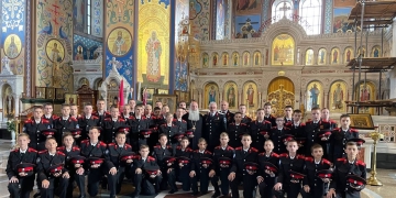Казачата посетили храм в Краснодаре