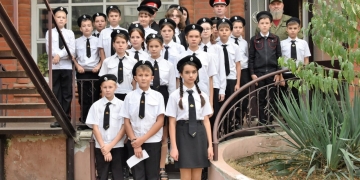 Казачата посетили тематическую площадку «Казачья доблесть»