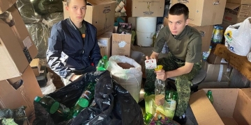 Казачья молодежь передала гуманитарную помощь для участников специальной военной операции
