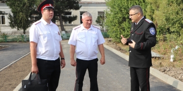 Председатель Союза казачьей молодёжи Кубани Владислав Кириченко посетил казачью школу