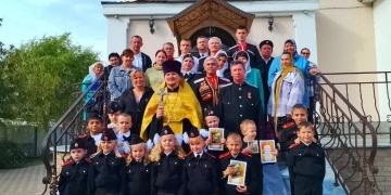 В Динском районе прошло посвящение в казачата