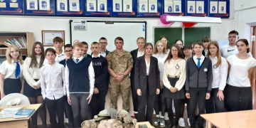 В Каневском районе казак-участник спецоперации побеседовал со школьниками