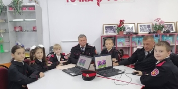 В Ленинградском районе казачата приняли участие в просветительской акции