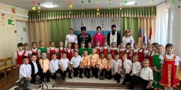 Воспитанников детского сада Кущевского района посвятили в казачата