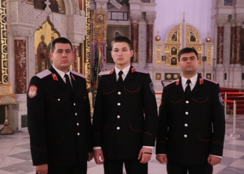 Казаки посетили войсковой собор в Новочеркасске