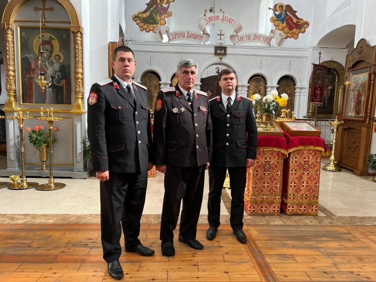 Кубанские казаки посетили церковь в Абхазии