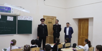 Председатель Союза казачьей молодежи Кубани посетил казачью школу Белореченского района