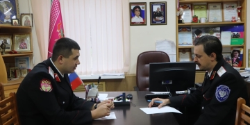 Председатель Союза казачьей молодежи Кубани встретился с казаками Белореченского района