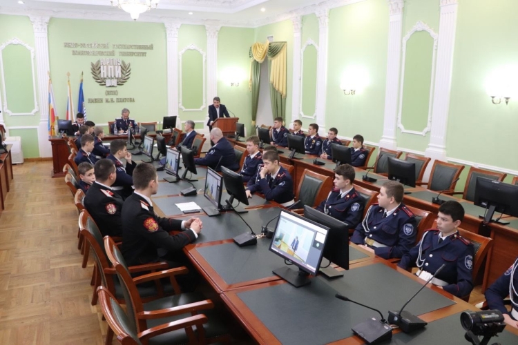 Представители Кубанского казачьего войска посетили учебную секцию о деятельности атамана М.И. Платова