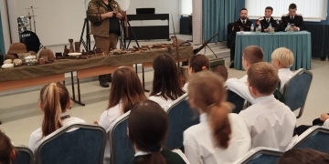 Представители Кубанского казачьего войска провели патриотический урок для школьников