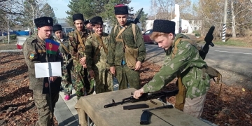 В Ейском отделе состоялись соревнования для казачьей молодежи