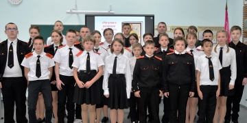 Казак посетил школу Абинского района