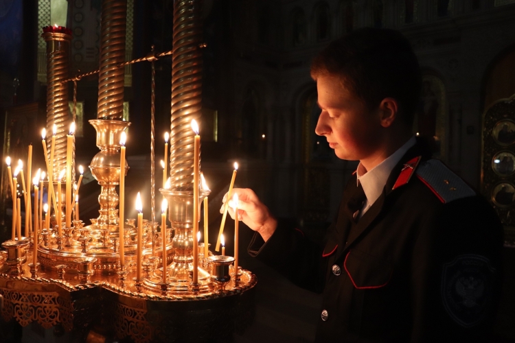 Представители Союза казачьей молодежи Кубани приняли участие в литургии