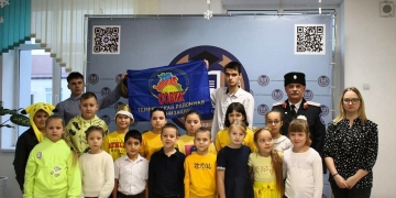 Казак посетил школу Темрюкского района