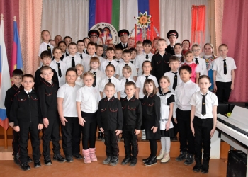 Казаки посетили школу Абинского района