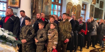Участники Союза казачьей молодежи Кубани посетили Божественную литургию в Тамани